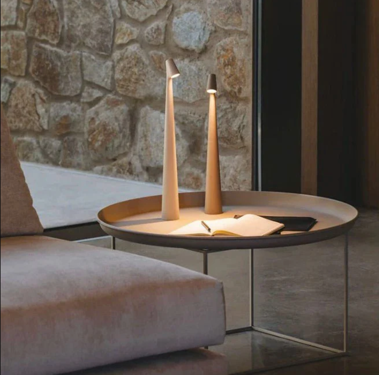 Tafellamp Minimalist met Touch Dimmer en Oplaadbare Batterij