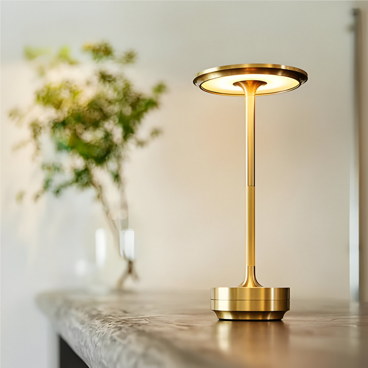 Tafellamp Minimalistisch met Touch Dimmer en Oplaadbare Batterij