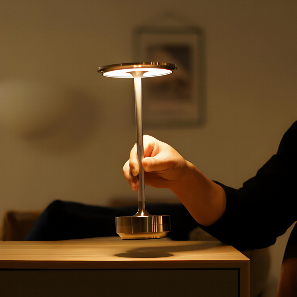 Tafellamp Minimalistisch met Touch Dimmer en Oplaadbare Batterij