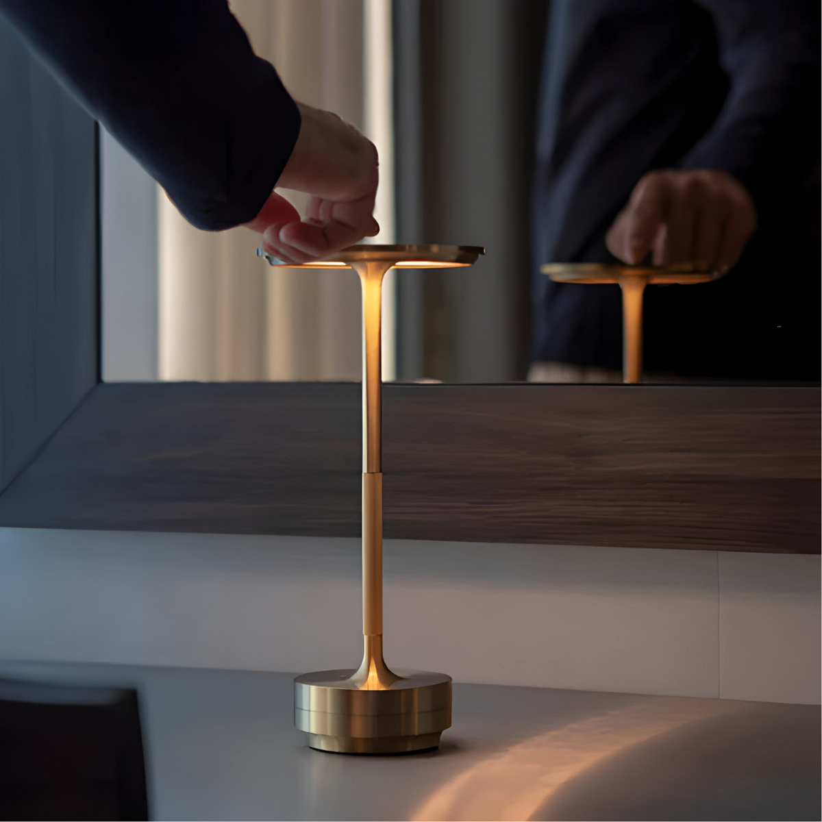 Tafellamp Minimalistisch met Touch Dimmer en Oplaadbare Batterij
