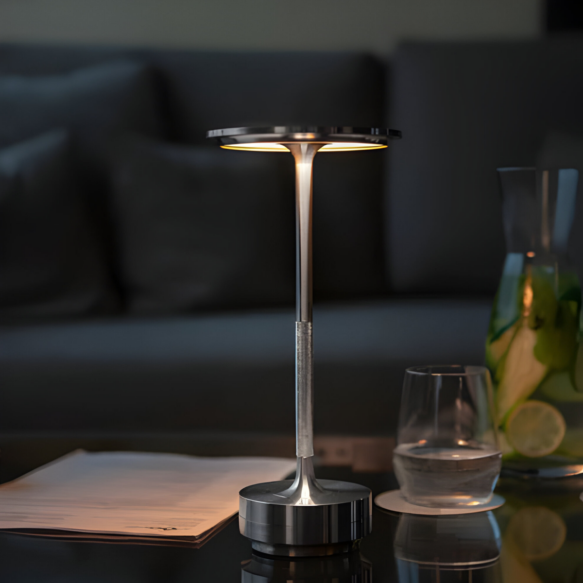 Tafellamp Minimalistisch met Touch Dimmer en Oplaadbare Batterij