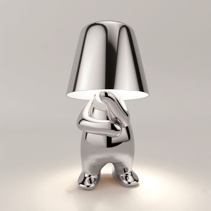 Tafellamp Modern met Figurijn Voet Draadloos en Dimbaar via Touch ##POS:10##