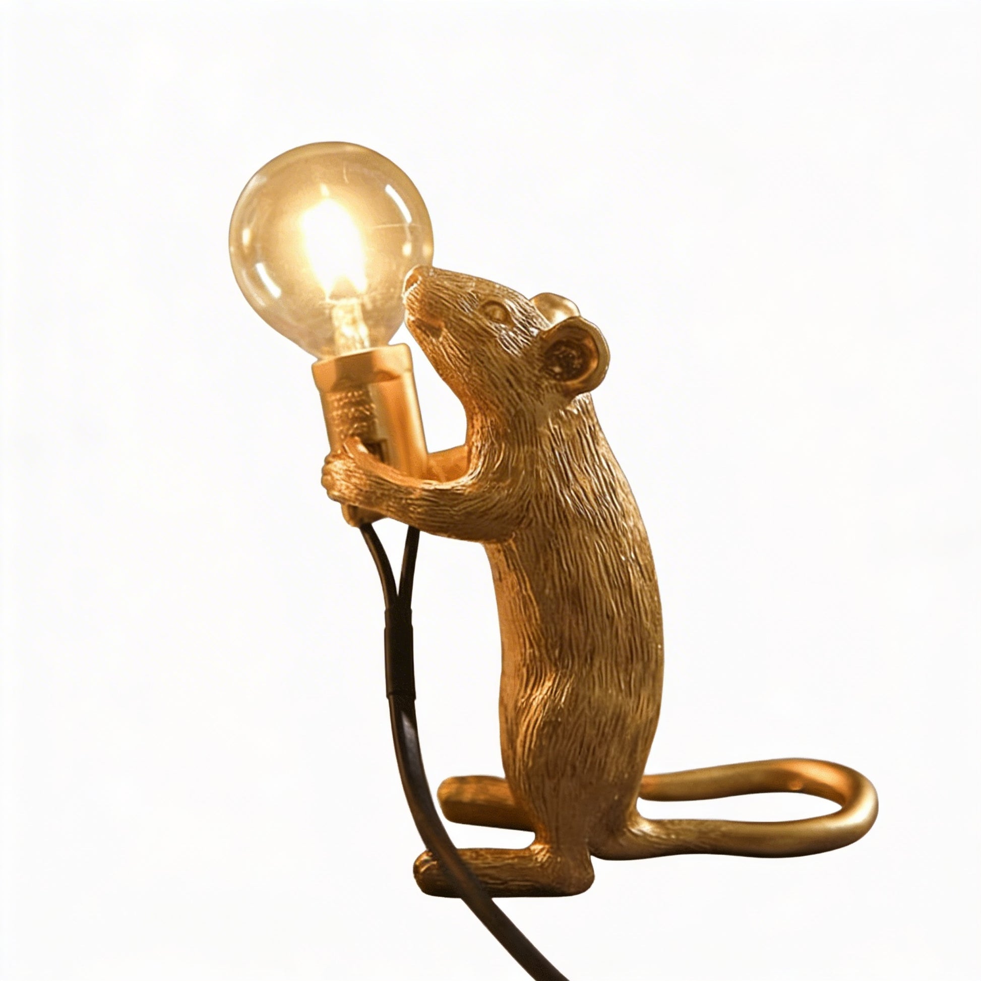 Tafellamp Muis met Gloeilamp Decoratief voor Tafel of Kast