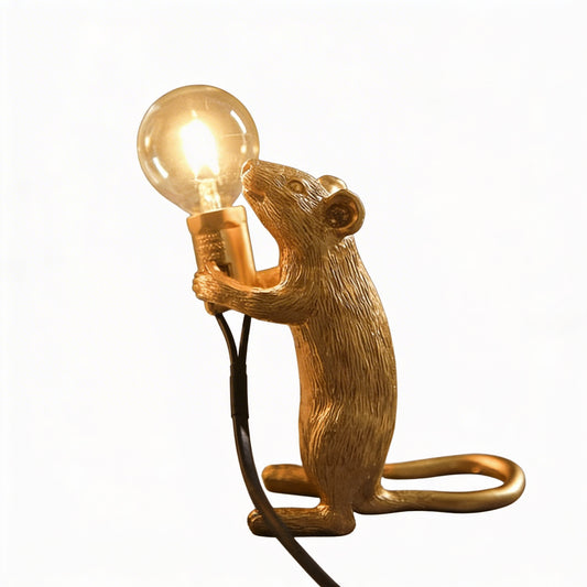 Tafellamp Muis met Gloeilamp Decoratief voor Tafel of Kast