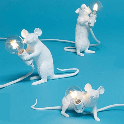Tafellamp Muis met Gloeilamp Decoratief voor Tafel of Kast