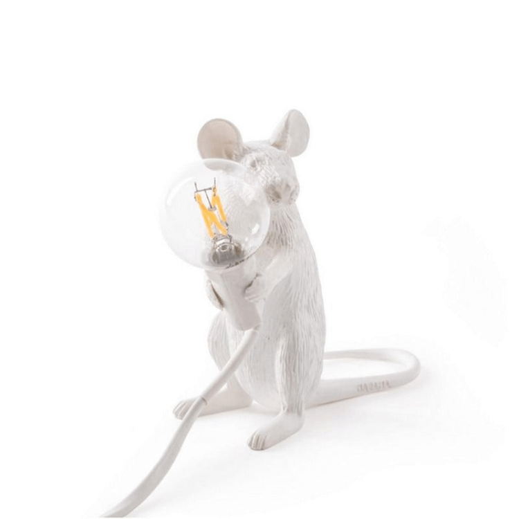 Tafellamp Muis met Gloeilamp Decoratief voor Tafel of Kast