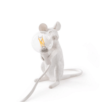 Tafellamp Muis met Gloeilamp Decoratief voor Tafel of Kast