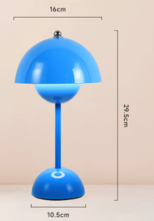 Tafellamp Retro met Koepelkap Draadloos Dimbaar en Oplaadbaar