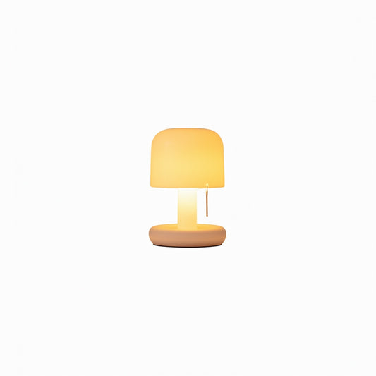 Tafellamp Retro met Paddenstoel Kap en Ingebouwde Accu op USB