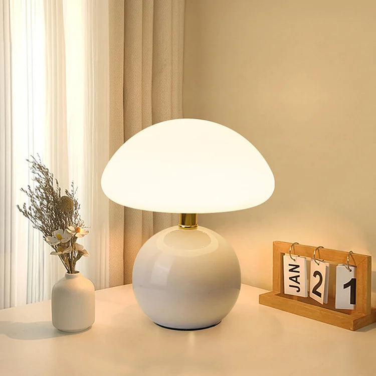Tafellamp Retro met Paddenstoelvorm en Drie Lichttemperaturen