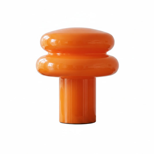 Tafellamp Retro met Paddestoelvorm en Opaalglaze Kap