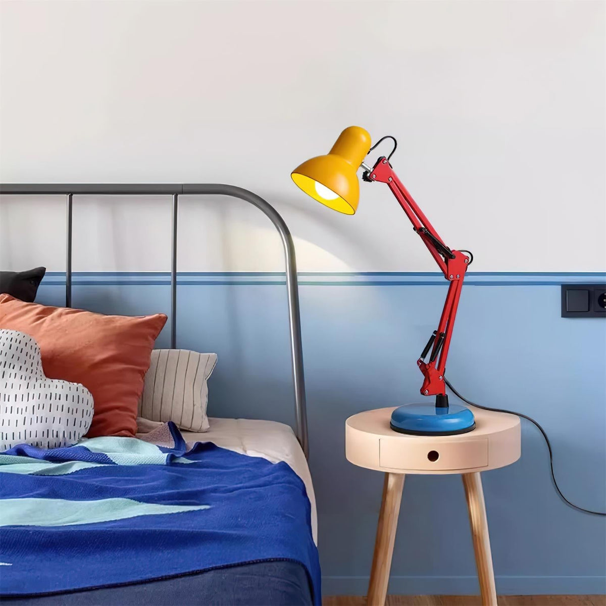 Tafellamp Retro met Verstelbare Arm en Schakelaar
