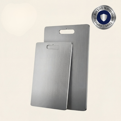 Titanium Snijplank met Handgreep en Antibacterieel Oppervlak