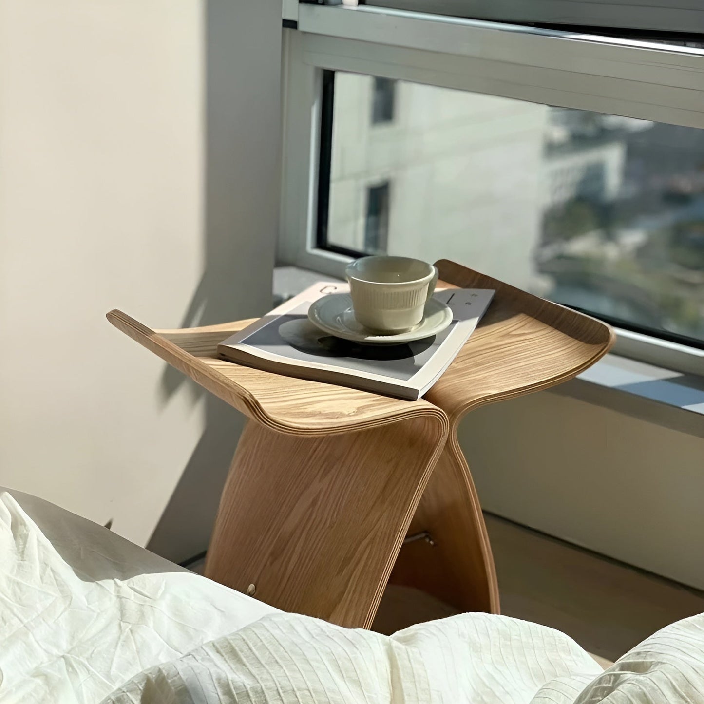 Vlinderkruk Scandinavisch van Gebogen Multiplex met Vlindervorm