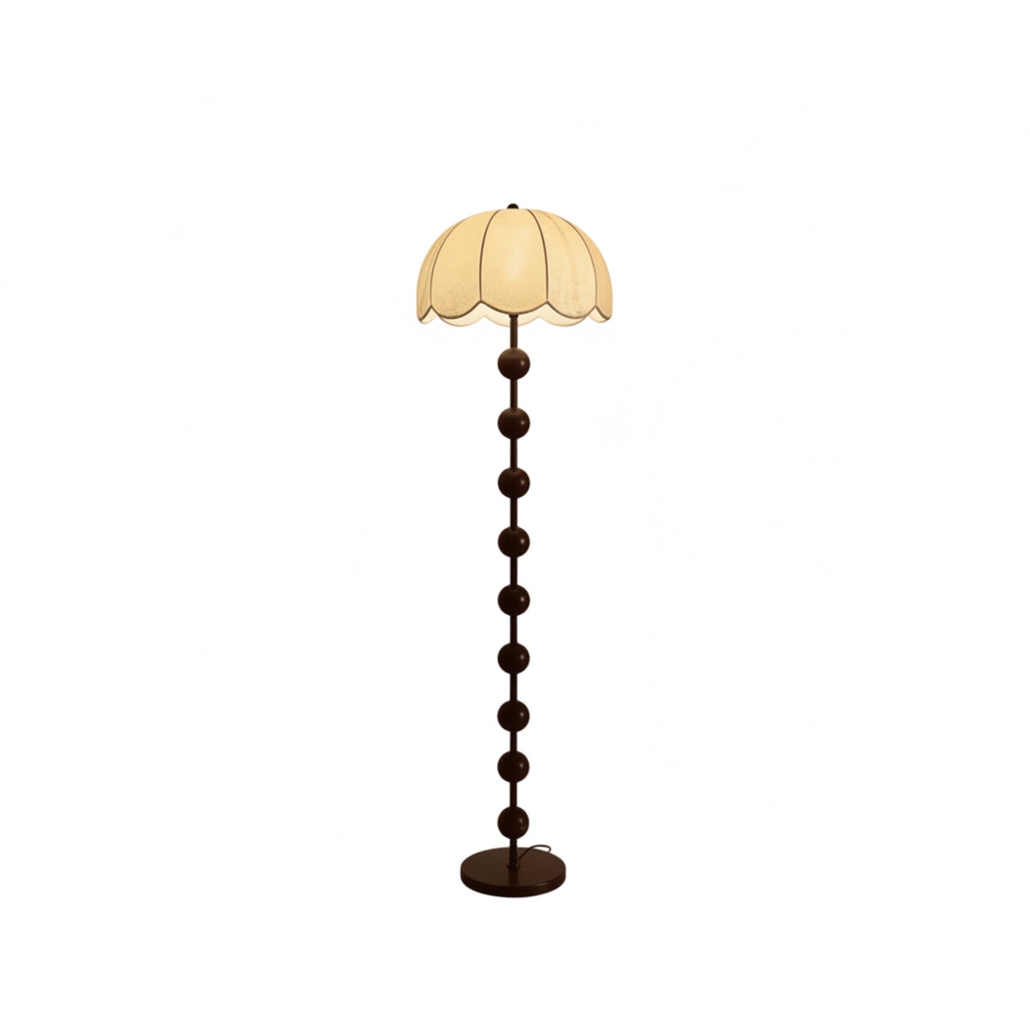 Vloerlamp en Tafellamp Retro met Bollenstandaard en Bloembladkap