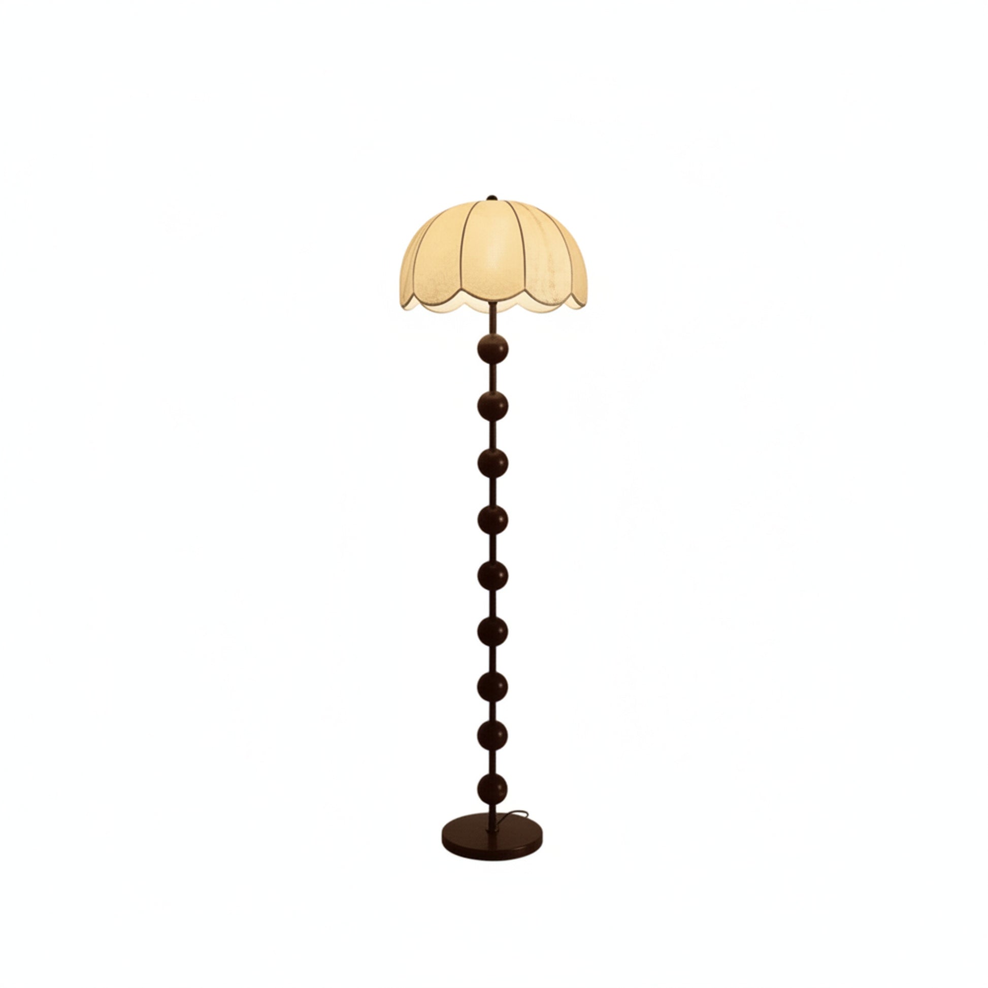 Vloerlamp en Tafellamp Retro met Bollenstandaard en Bloembladkap