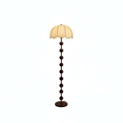 Vloerlamp en Tafellamp Retro met Bollenstandaard en Bloembladkap
