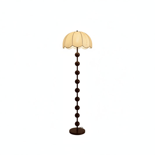 Vloerlamp en Tafellamp Retro met Bollenstandaard en Bloembladkap