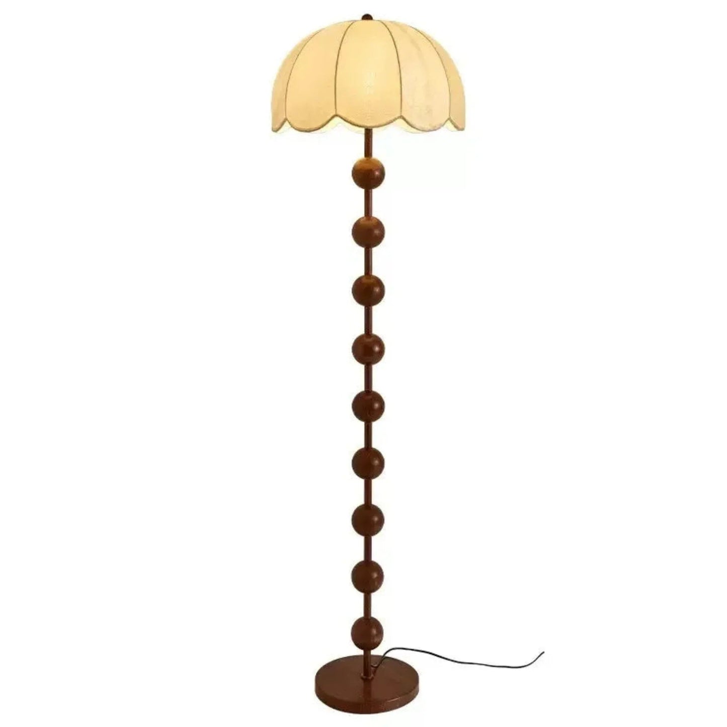 Vloerlamp en Tafellamp Retro met Bollenstandaard en Bloembladkap