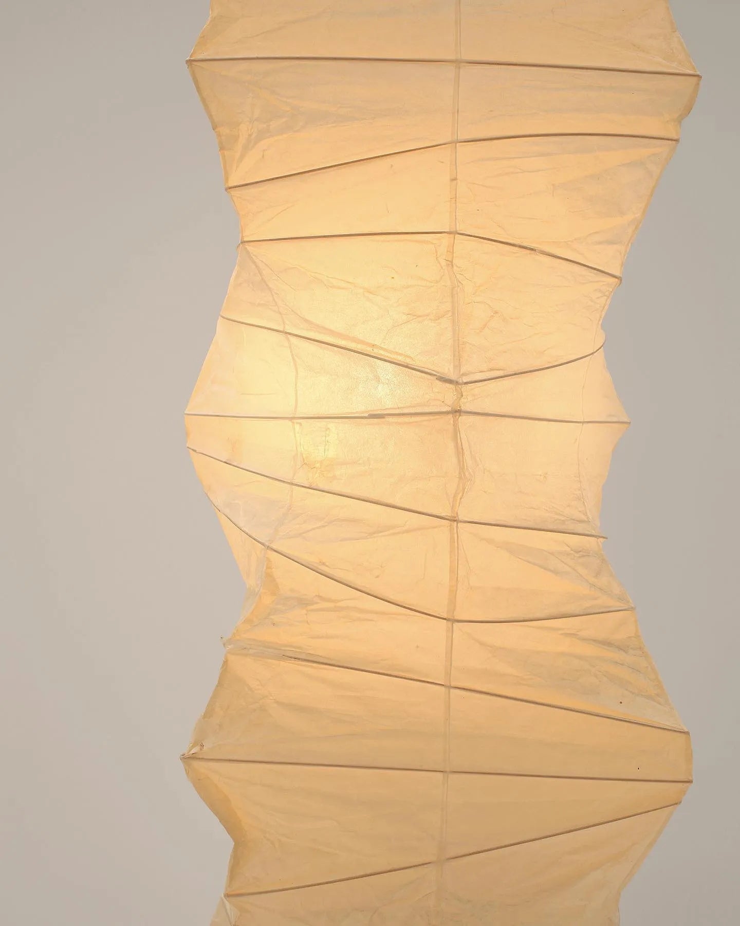 Vloerlamp Japandi Stijl met Rijstpapieren Kap en Driepoot Statief