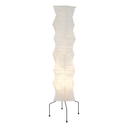 Vloerlamp Japandi Stijl met Rijstpapieren Kap en Driepoot Statief