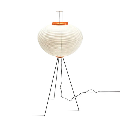 Vloerlamp Japandi Stijl met Rijstpapieren Kap en Driepoot Statief