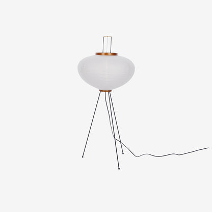 Vloerlamp Japandi Stijl met Rijstpapieren Kap en Driepoot Statief