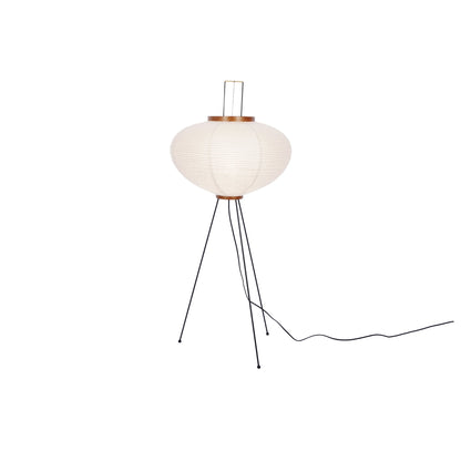Vloerlamp Japandi Stijl met Rijstpapieren Kap en Driepoot Statief