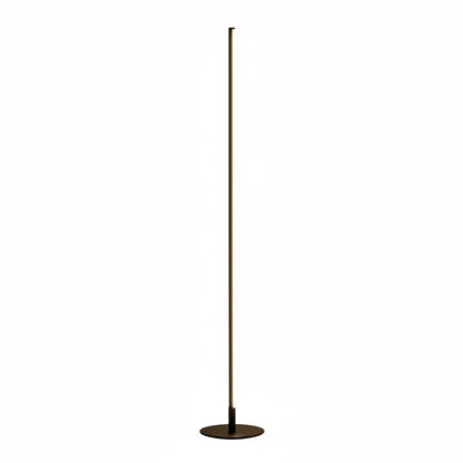 Vloerlamp Minimalistisch met Verticale LED Strip en Ronde Voet