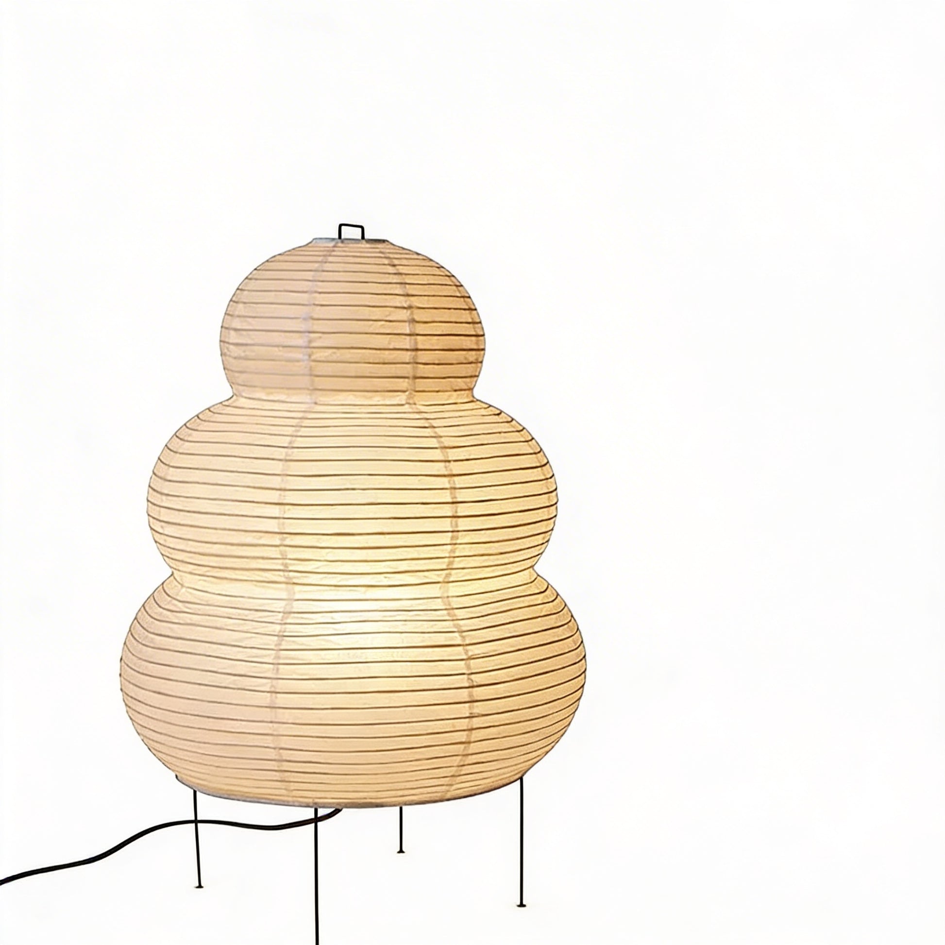 Vloerlamp Rijstpapier Japans Dimbaar met Metalen Frame