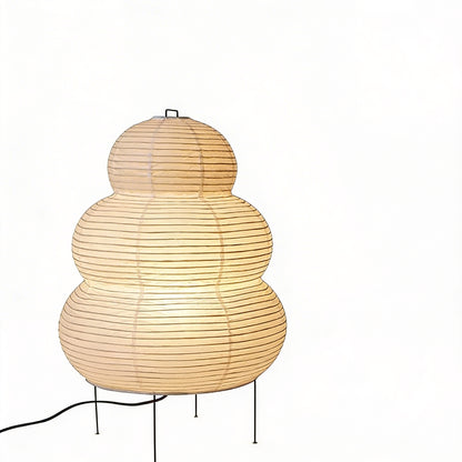 Vloerlamp Rijstpapier Japans Dimbaar met Metalen Frame