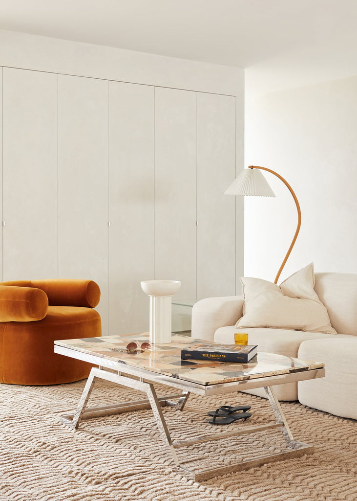 Vloerlamp Scandinavisch met Geplisseerde Kap en Boogvorm