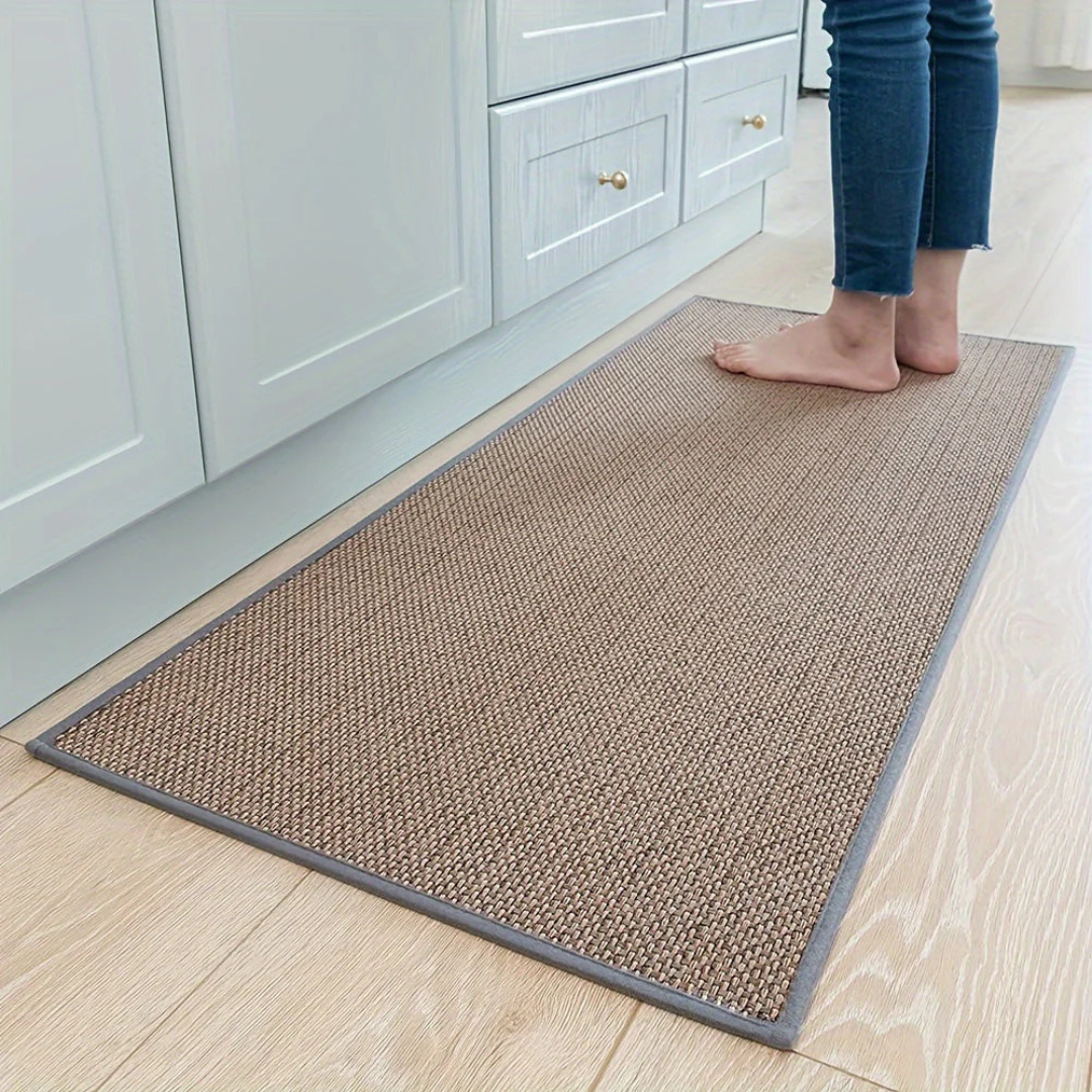 Vloermat Antislip met Geweven Structuur en Omrande Rand