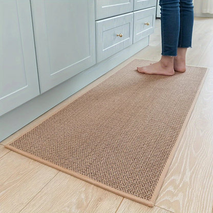 Vloermat Antislip met Geweven Structuur en Omrande Rand