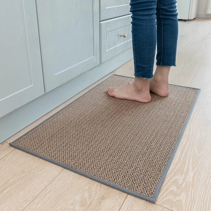 Vloermat Antislip met Geweven Structuur en Omrande Rand