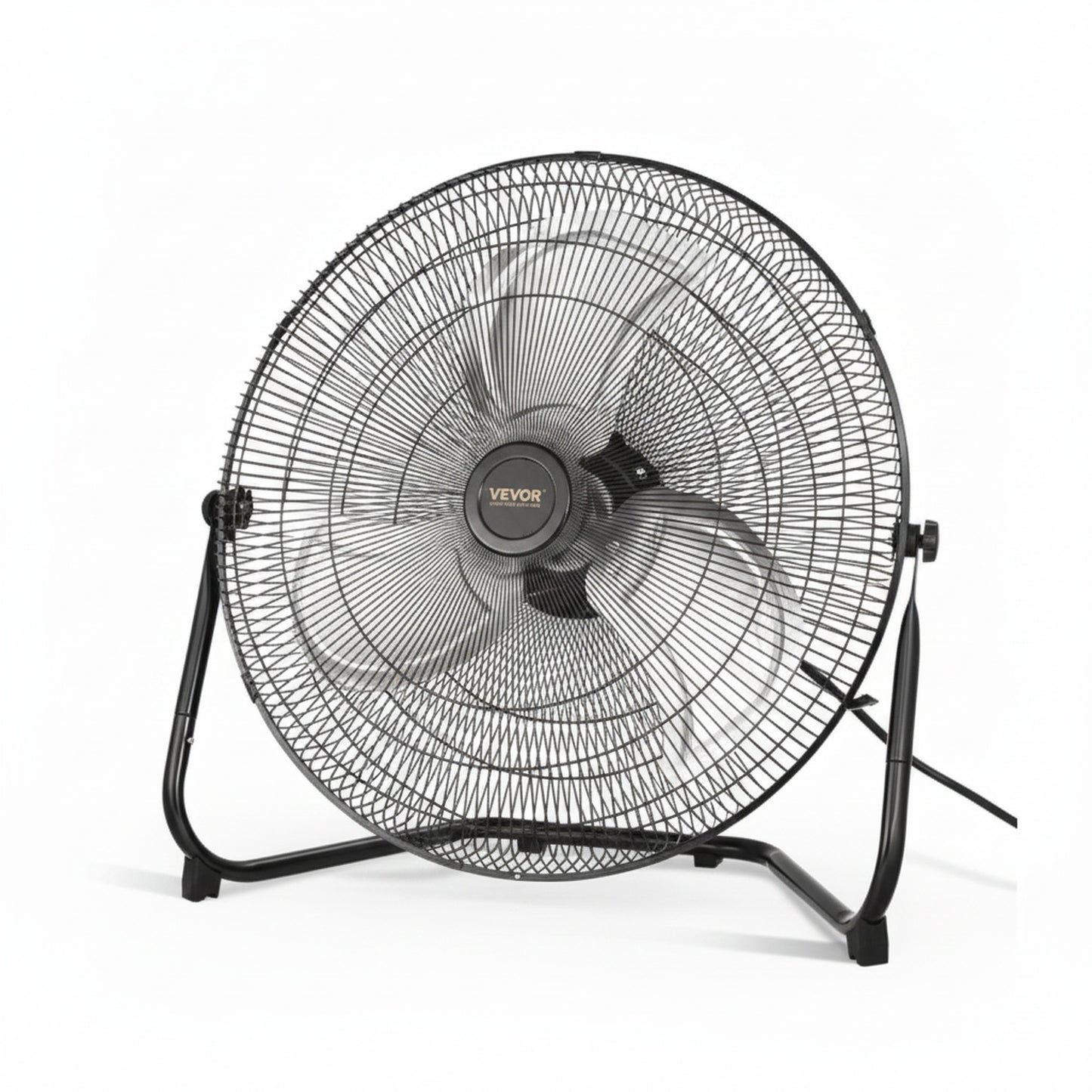 Vloerventilator Industrieel met 3 Snelheidsstanden en 360° Kantelbaar Rooster