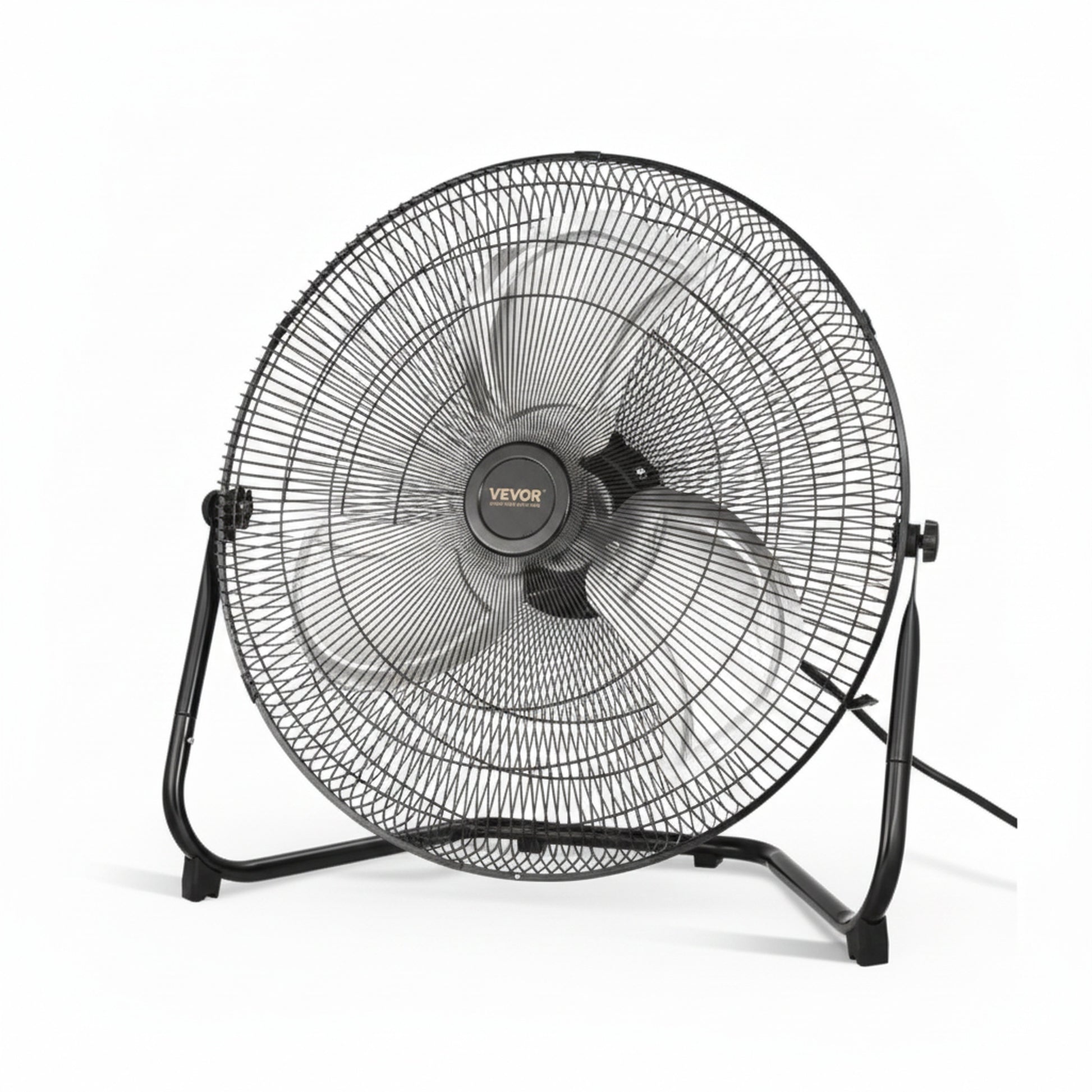 Vloerventilator Industrieel met 3 Snelheidsstanden en 360° Kantelbaar Rooster