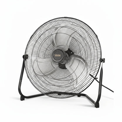 Vloerventilator Industrieel met 3 Snelheidsstanden en 360° Kantelbaar Rooster
