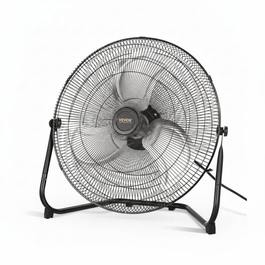 Vloerventilator Industrieel met 3 Snelheidsstanden en 360° Kantelbaar Rooster