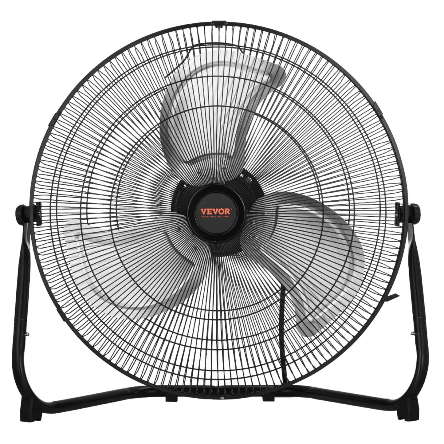 Vloerventilator Industrieel met 3 Snelheidsstanden en 360° Kantelbaar Rooster