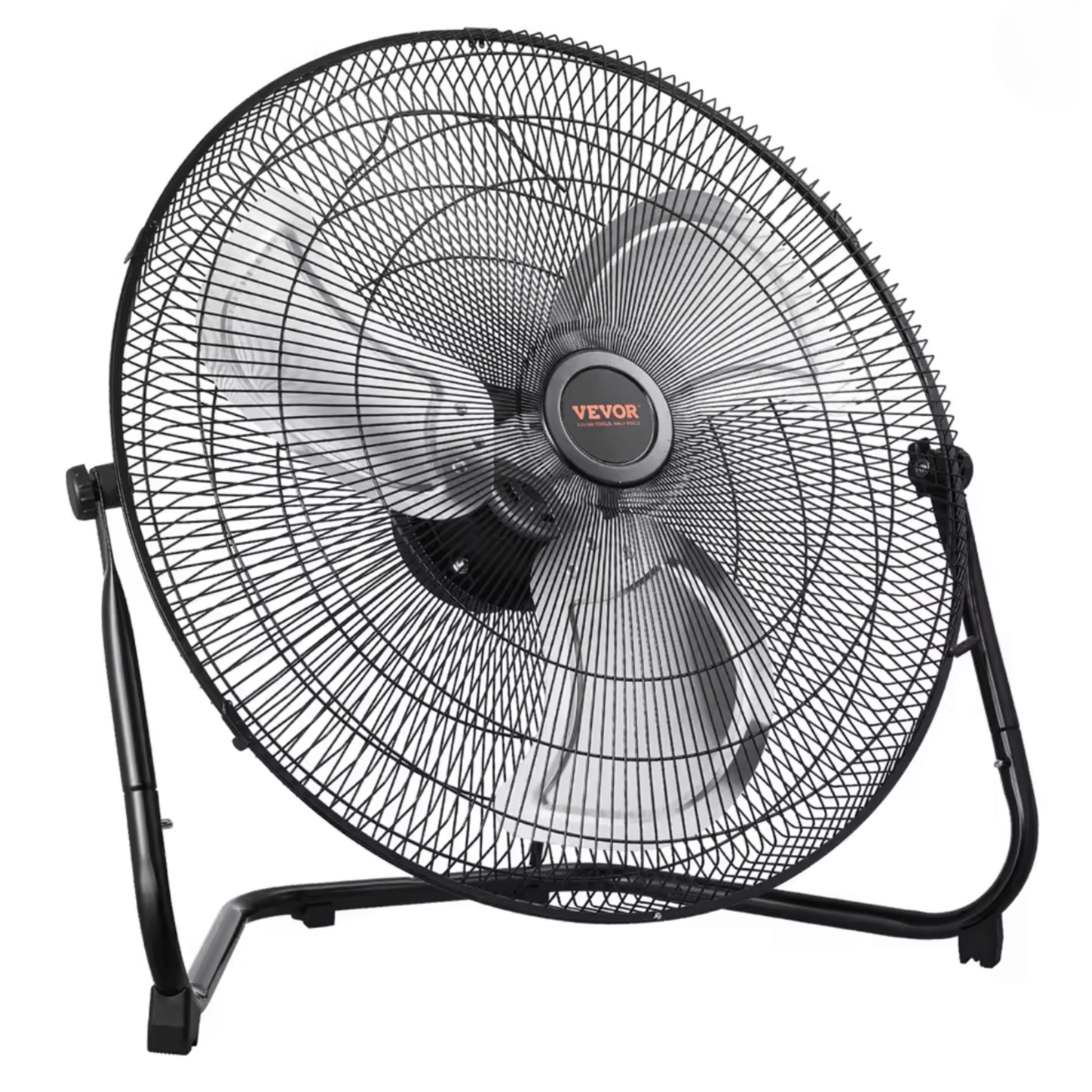 Vloerventilator Industrieel met 3 Snelheidsstanden en 360° Kantelbaar Rooster