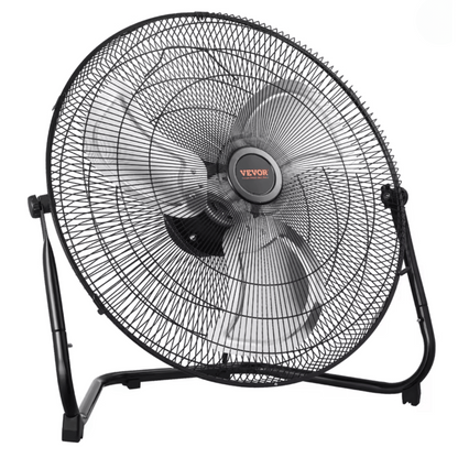 Vloerventilator Industrieel met 3 Snelheidsstanden en 360° Kantelbaar Rooster