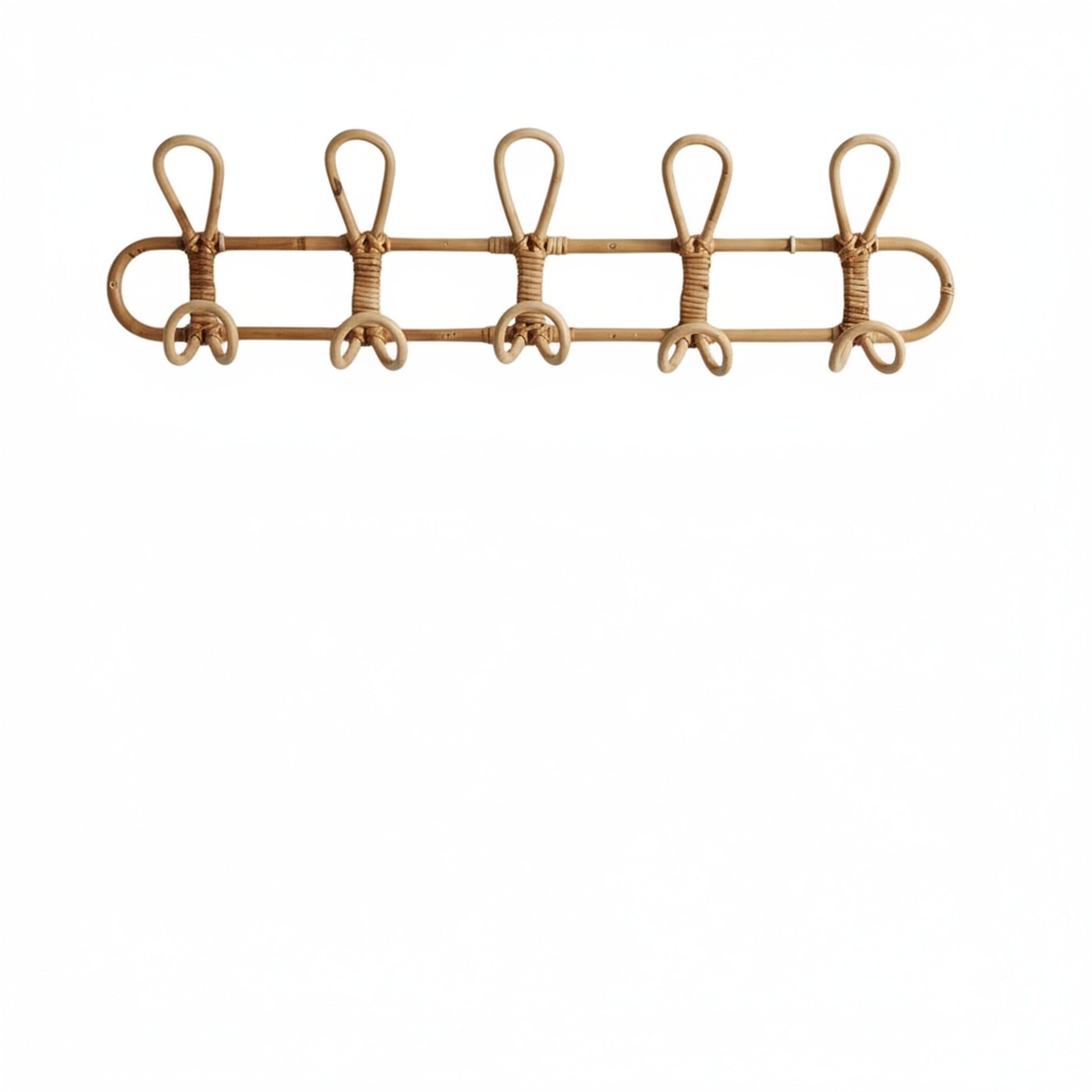 Wandhaak Rotan Boho met Gevlochten Detail voor Hal en Slaapkamer