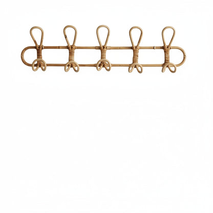 Wandhaak Rotan Boho met Gevlochten Detail voor Hal en Slaapkamer