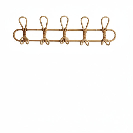 Wandhaak Rotan Boho met Gevlochten Detail voor Hal en Slaapkamer