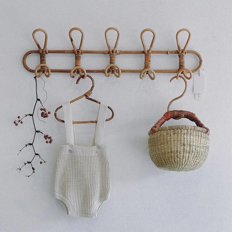 Wandhaak Rotan Boho met Gevlochten Detail voor Hal en Slaapkamer