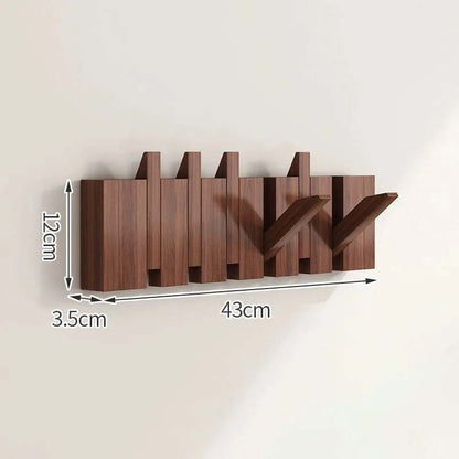 Wandkapstok met Inklapbare Haken en Magnetische Sluiting