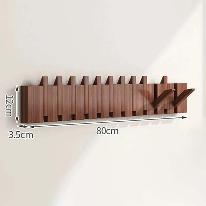 Wandkapstok met Inklapbare Haken en Magnetische Sluiting