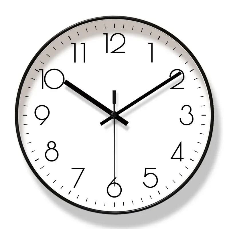 Wandklok Minimalistisch Scandinavisch met Quartz Uurwerk en Stille Loop