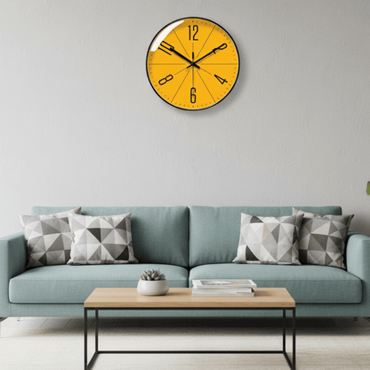 Wandklok Minimalistisch Scandinavisch met Quartz Uurwerk en Stille Loop